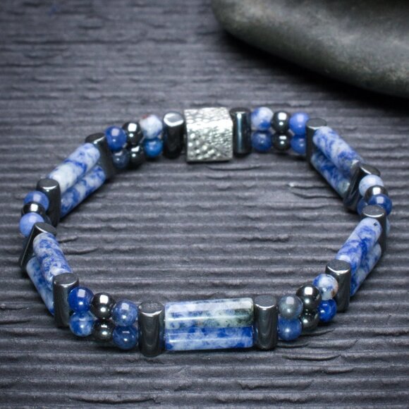 Sodalite Double Power Bracelet - Picture 2 of 2